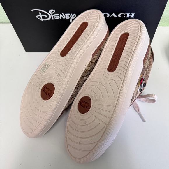 NWT Disney X Coach MEN'S Clip Low Top Sneaker Mickey Mouse CN982 - Picture 5 of 7